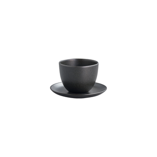 Photo of PEBBLE Cup & Saucer 180ml ( Black ) [ ] [ Tea Glasses ]