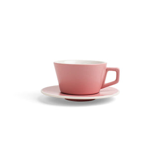 Photo of CREATED CO. Angle Latte Saucer (Saucer Only) ( Matte Pink ) [ Created Co. ] [ Coffee Cups ]