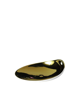 Photo of COOKPLAY Jomon Small Plate (14x11cm/5.5x4.3in) ( Glazed Gold ) [ Cookplay ] [ Bowls ]