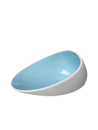Photo of COOKPLAY Jomon Large Bowl-Plate (18x14cm/7.1x5.5in) ( Glazed Blue ) [ Cookplay ] [ Bowls ]