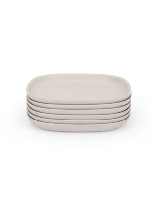 Photo of EKOBO Gusto Cocktail Plate Set (6 Plates) ( Stone ) [ EKOBO ] [ Plates ]
