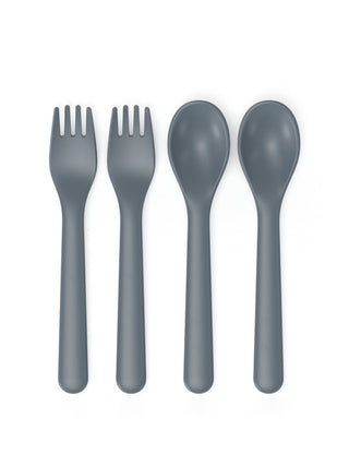 Photo of EKOBO Go Cutlery Set (2 x fork & spoon) ( Storm ) [ EKOBO ] [ Cutlery ]