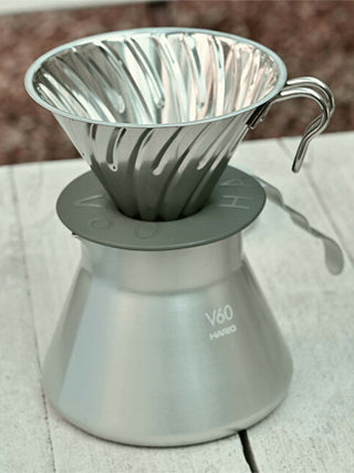 Photo of HARIO Outdoor V60-02 Dripper (Metal) ( ) [ HARIO ] [ Pourover Brewers ]