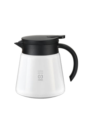 Photo of HARIO V60-03 Insulated Stainless Steel Server (750ml/25oz) ( White ) [ HARIO ] [ Decanters ]