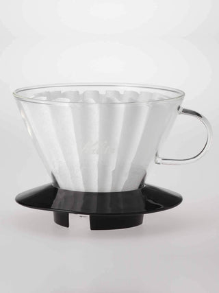 Photo of Wave 185 Glass Dripper (Black) ( ) [ ] [ Pourover Brewers ]