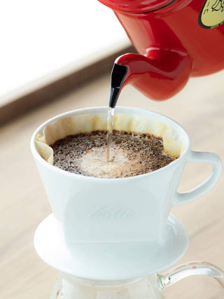 Photo of KALITA Enameled Pelican Pot (1L/34oz) ( ) [ Kalita ] [ Kettles ]