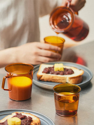 Photo of CAST AMBER Glass (180ml/6.1oz) ( ) [ ] [ Tea Glasses ]