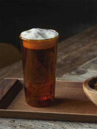 Photo of CAST AMBER Double Wall Glass (340ml/11.6oz) ( ) [ ] [ Beer Glasses ]
