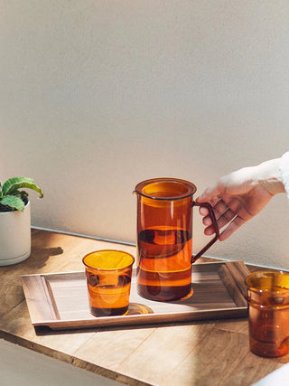 Photo of KINTO CAST AMBER Jug (750ml/25.5oz) ( ) [ KINTO ] [ Water Servers ]