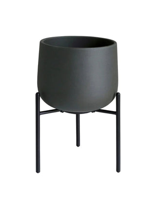 Photo of KINTO PLANT POT 211 (135mm/5.4in) ( Dark Grey ) [ KINTO ] [ Plant Pots ]
