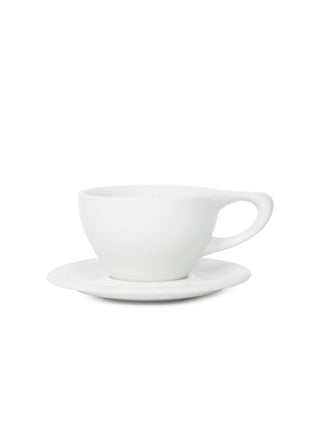 Photo of notNeutral LINO Large Latte Cup & Saucer (12oz/355ml) ( White ) [ notNeutral ] [ Coffee Cups ]