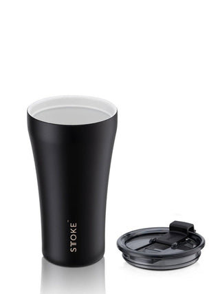 Photo of STTOKE Ceramic Reusable Cup (12oz/360ml) ( Luxe Black ) [ STTOKE ] [ Reusable Cups ]