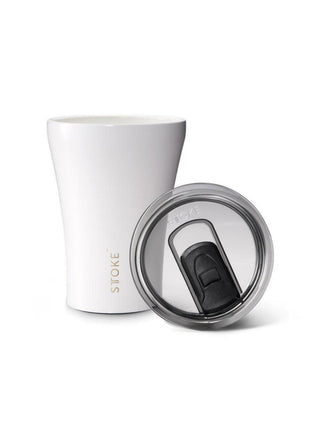 Photo of STTOKE Ceramic Reusable Cup (8oz/240ml) ( Angel White ) [ STTOKE ] [ Reusable Cups ]