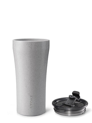 Photo of STTOKE Ceramic Reusable Cup (16oz/480ml) ( Granite Grey ) [ STTOKE ] [ Reusable Cups ]