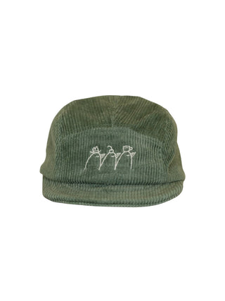 Photo of TAYLOR NAOKO Short Brim Corduroy Hat ( Blue-Green ) [ Taylor Naoko ] [ Apparel ]